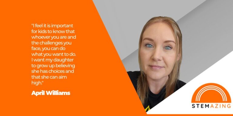 April Williams P&M for STEM Graphic